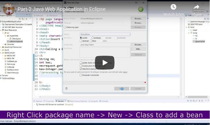 Part-2 Java Web Application in Eclipse